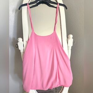 Pink Spaghetti Strap Skirt